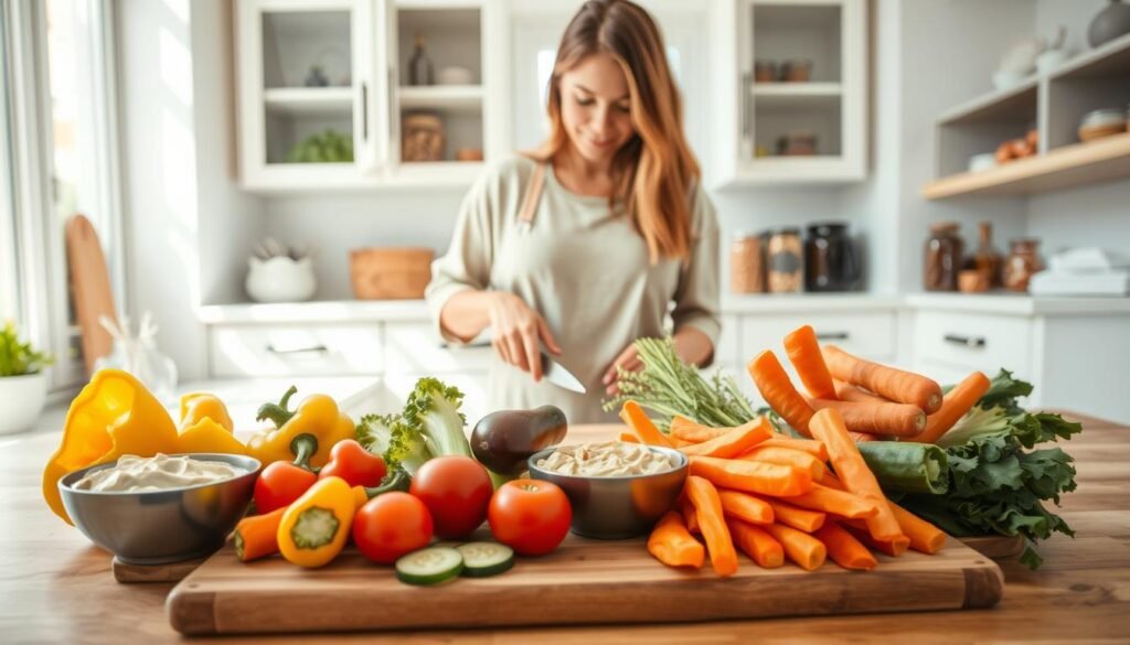 Healthy Vegetarian Snacks Preparation Healthy Vegetarian Snacks Preparation