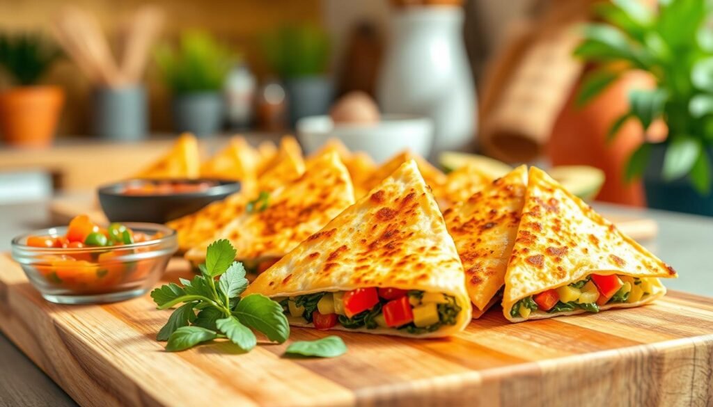 Healthy Veggie Quesadilla Bites