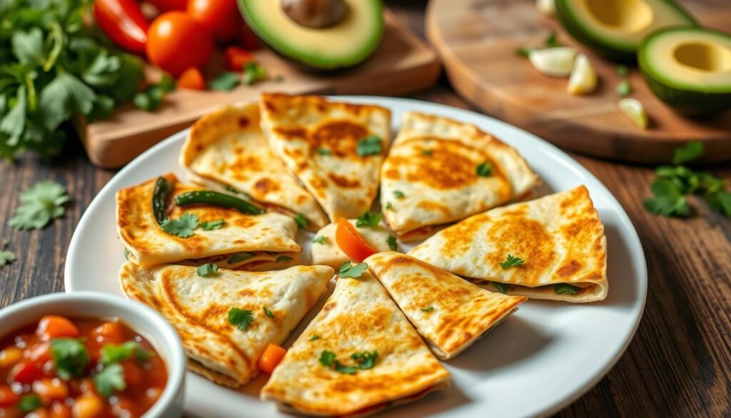 Healthy Veggie Quesadilla Bites