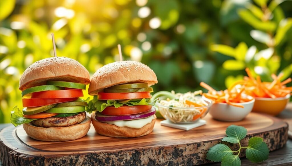 Healthy Veggie Sliders with Fresh Toppings Healthy Veggie Sliders with Fresh Toppings