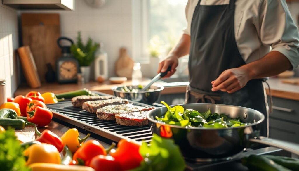 Healthy cooking methods for protein-rich cooking