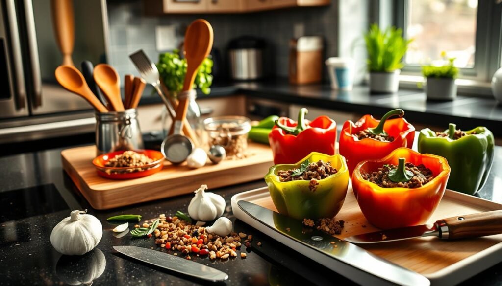 Kitchen essentials for Healthy Beef Stuffed Peppers Kitchen essentials for Healthy Beef Stuffed Peppers