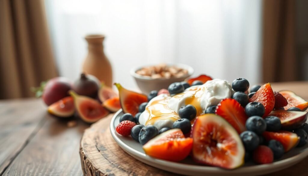 Nutritious dessert toppings with fruit Nutritious dessert toppings with fruit