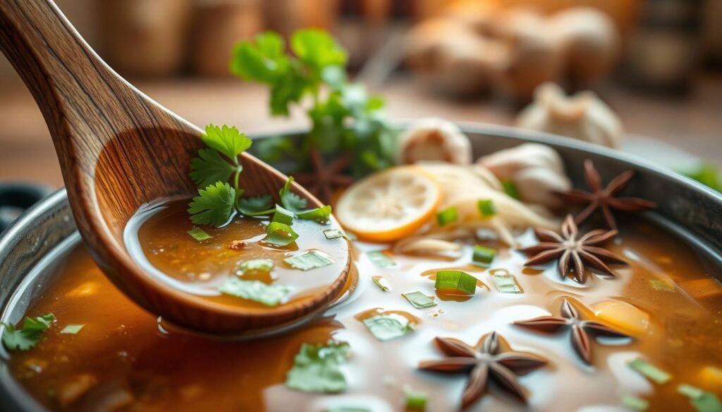 Savory broth for Healthy Beef Noodle Bowl Savory broth for Healthy Beef Noodle Bowl