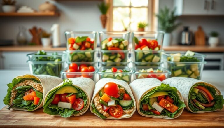 Vegetarian Wrap Meal Prep