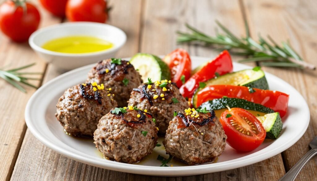 Mediterranean beef meatballs