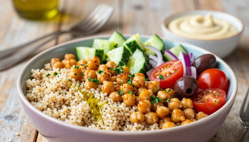 Mediterranean chickpea bowls Mediterranean chickpea bowls