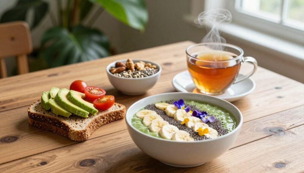 balanced vegan breakfast balanced vegan breakfast