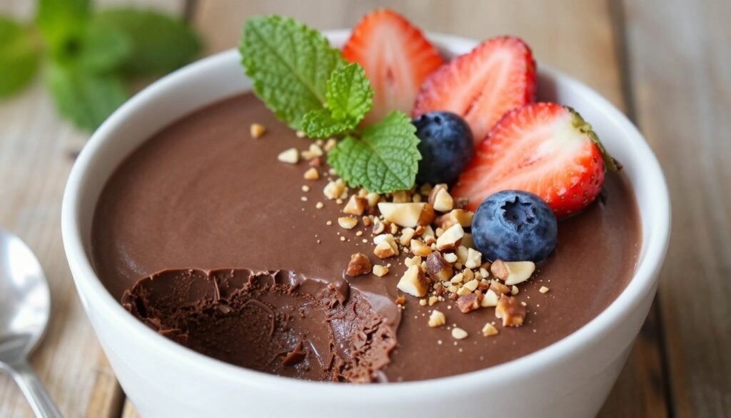 healthy chocolate dessert