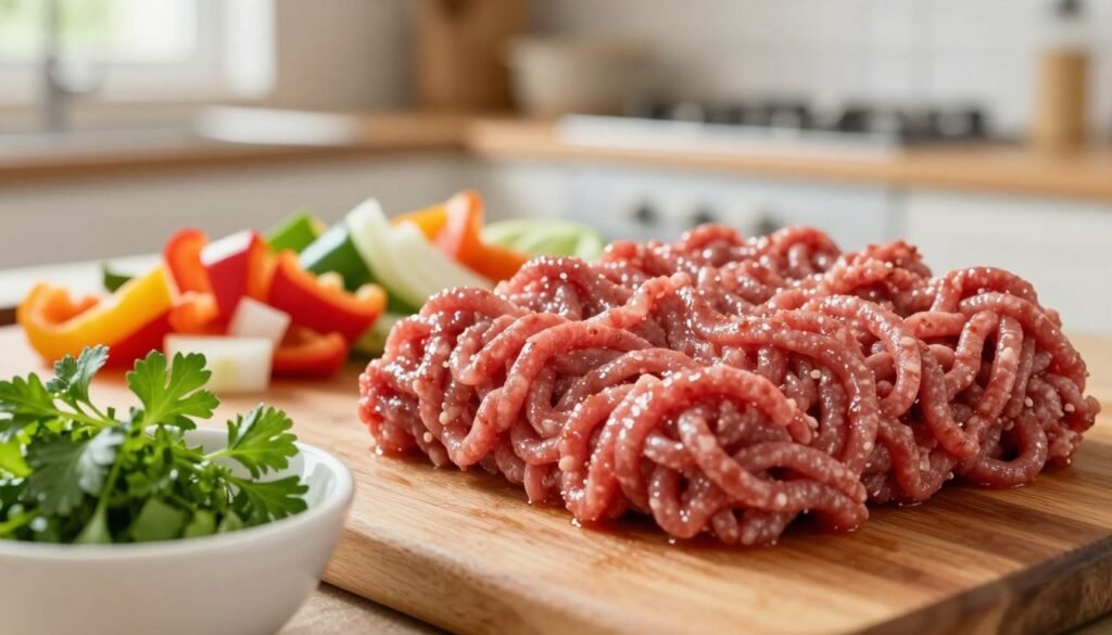 moist ground beef